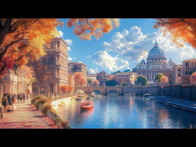 Rome, Italy  - September 2021 - 4K-HDR Walking Tour (▶141min)