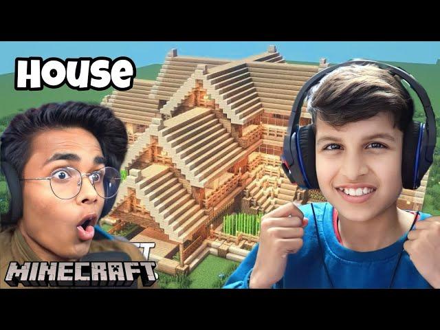 BUILDING A HOUSE WITH @imbixu IN MINECRAFT