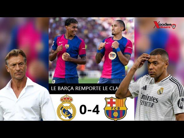 QUELLE ÉQUIPE ! Le Barça HUMILIE le Real Madrid 4-0 au Bernabeu 