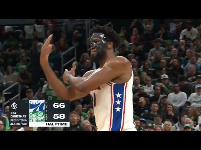 Joel Embiid IS WILD for doing this celebration towards Celtics crowd 