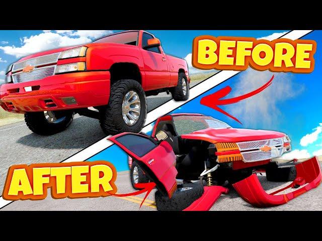 SQUATTED TRUCKS But Parts Fall Off Every 1 Second in BeamNG Drive Mods!