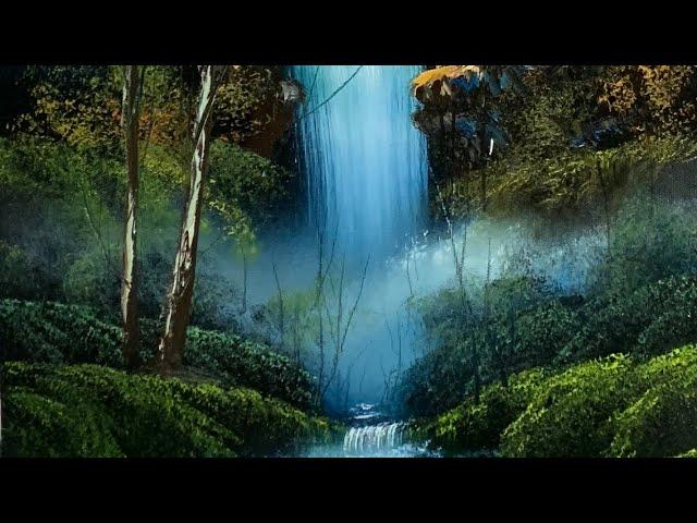 Rushing Waterfall | Oil Painting Tutorial | Paintings By Justin