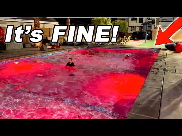 Our Pool Water Is RED!!