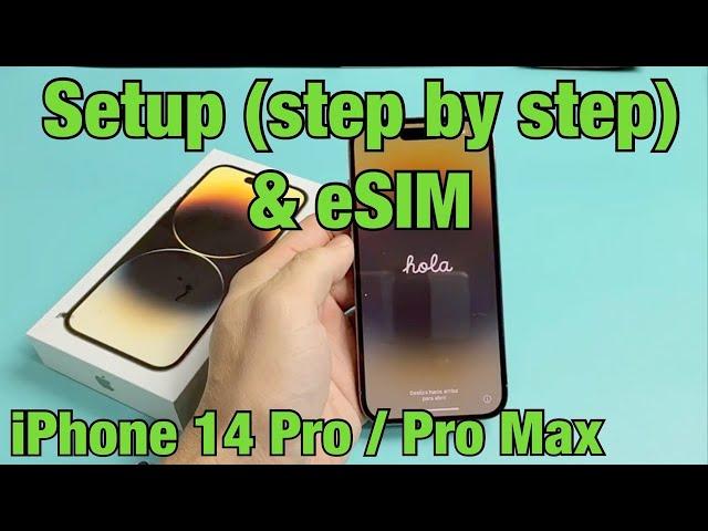 iPhone 14 Pro / Pro Max: How to Setup & Transfer Phone Number (eSIM) - step by step