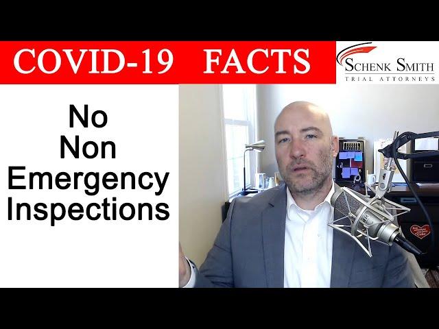 Covid-19 Nursing Home Fact 9: No Non-Emergency Inspections