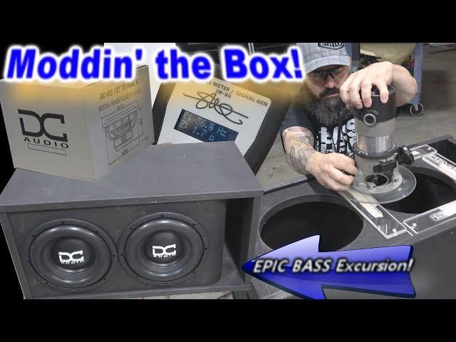 Moddin' The Box (2) DC Audio 10" Subwoofers Ported Enclosure + EPIC BASS Excursion!