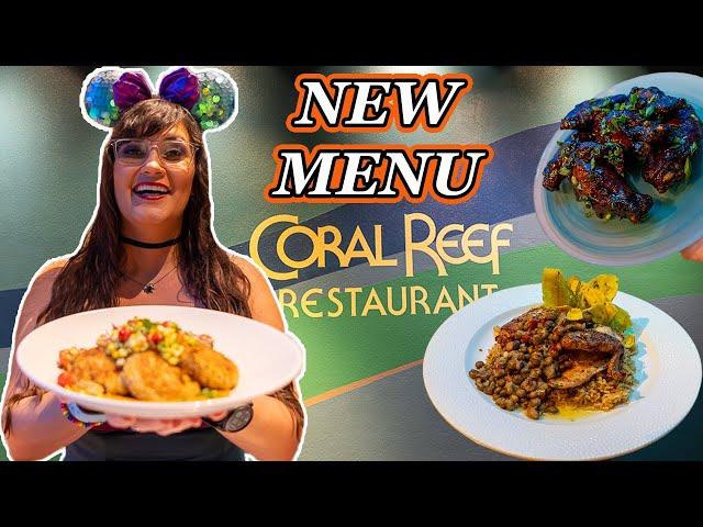 Coral Reef NEW MENU 🪸 Disney World EPCOT food review 2024