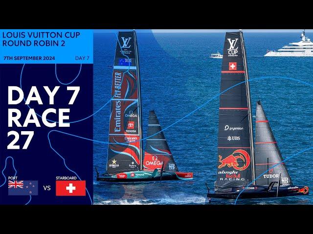 Emirates Team New Zealand vs. Alinghi Red Bull Racing - Full Race 07/09/2024