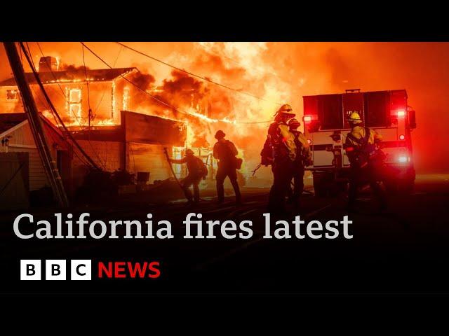 California inferno rages out-of-control as arson investigation launched | BBC News