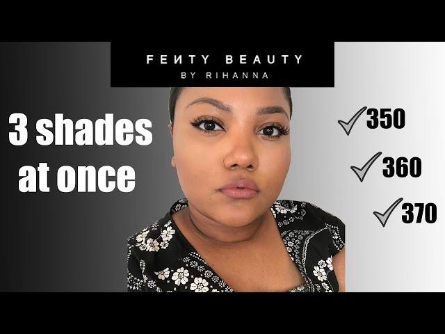 I FINALLY found my Fenty shade! 350, 360, and 370 swatches and try on! | JustJali