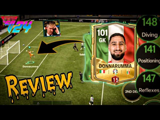 EURO DONNARUMMA RED RANK REVIEW ️ || REALLY TOTALLY WALL GOALKEEPER IN EA FC MOBILE 24