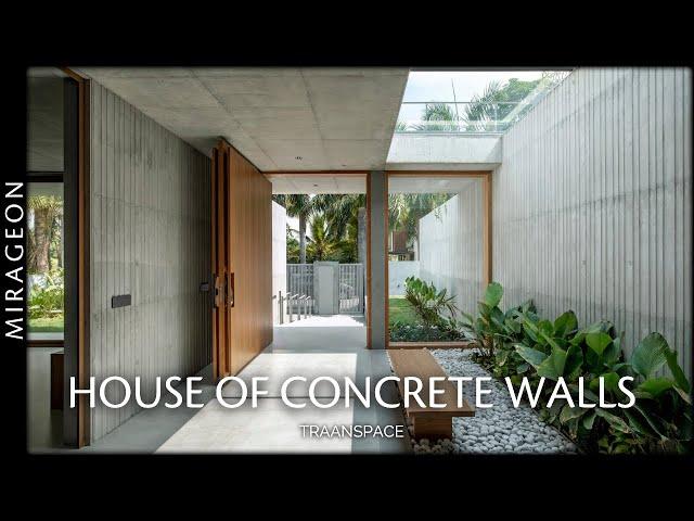 A Minimalist Garden Home in the City | House of Concrete Walls