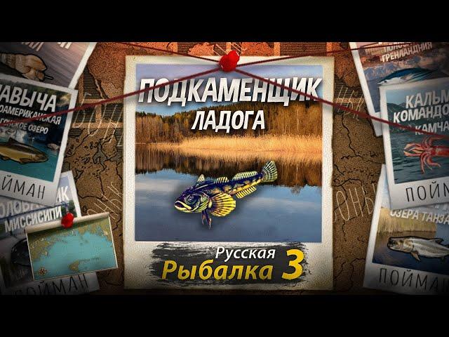 "Мутант" Подкаменщик. Северная Ладога.  Русская Рыбалка 3.