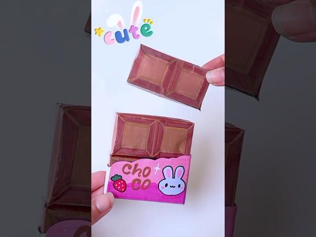 Squishy chocolate  (try it) #shorts #tonniartandcraft #craft #love #art #diy