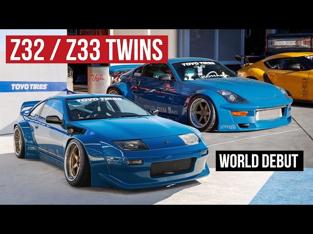 300zx and 350z Twins, Rocket Bunny Style: USA x Japan Vibes