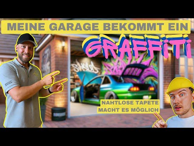 Nahtlose Graffiti-Tapete in der Garage! FFT-Tapeten Makeover mit Kreativ Tobi 