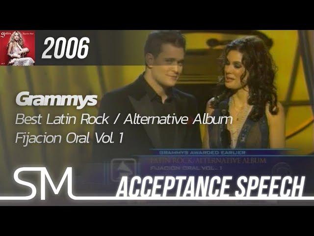 Shakira | 2006 | Grammys | Best Latin Rock Album - Fijacion Oral Vol. 1