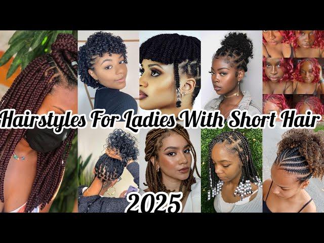 ‼️Latest Braiding Hairstyles On Short Hair2025 Compilation 