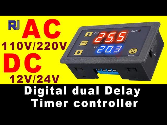 Home Automation: How to use 0.1s-999 hours Digital Time Delay Relay Dual LED Display