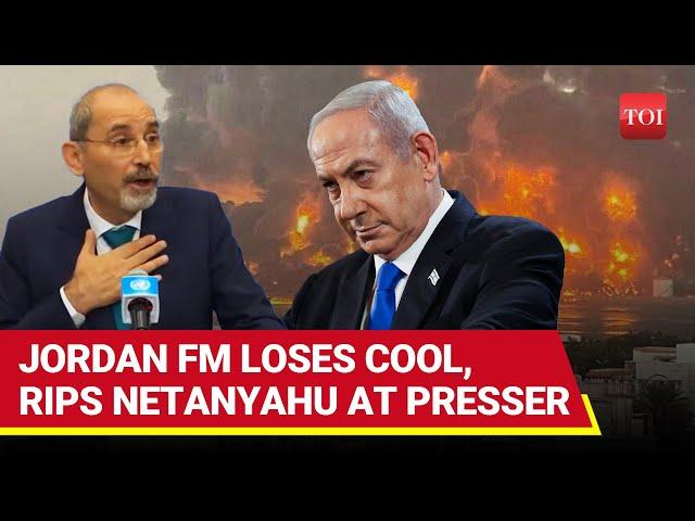 Viral: Jordan FM Jumps In To Answer Netanyahu; High Drama At UN Press Conference