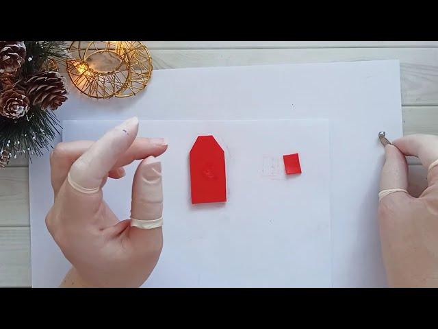 Брошь «Рождественские домики»: Мастер-класс из  FIMO/Christmas Cottage Brooch polymer clay tutorial