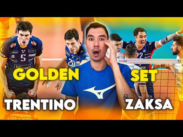 Reacting to ZAKSA vs. Itas Trentino Volleyball CEV Champions League Quarterfinal GOLDEN SET