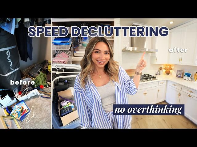 Speed Decluttering for Spring! Cleaning & Transforming my Entire Home