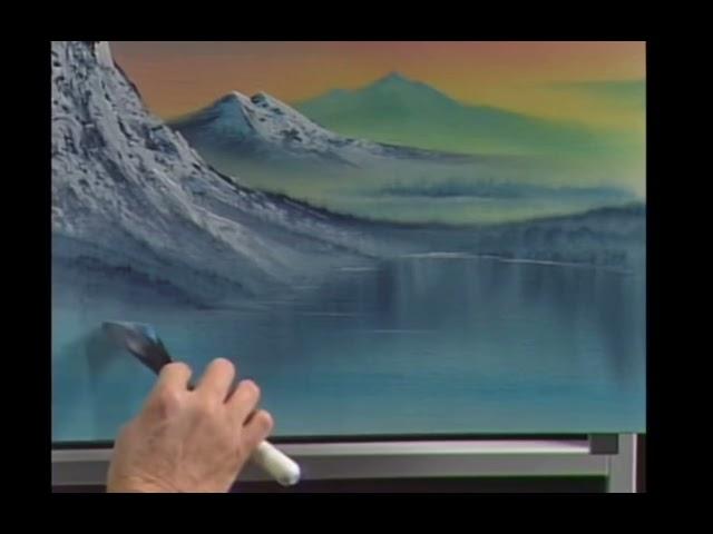 Bob Ross - Painting Knife Only ( WaterLine ) #asmr #bobross