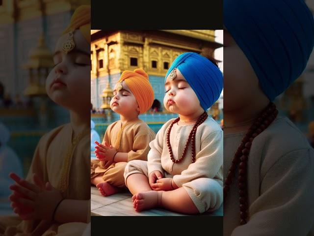 Simran kar manaa..  #cute #cutekids #waheguru #simran #wahegurusimran #goldentemple