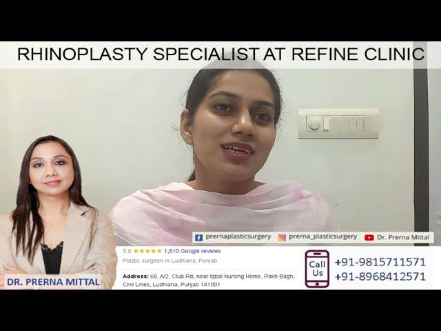 Rhinoplasty Specialist in Ludhiana, Himachal , Punjab - Testimonial Video - Dr Prerna Mittal