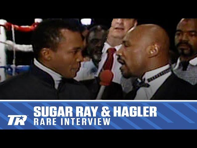 Sugar Ray Leonard & Marvin Hagler Talk Rematch | RARE BOXING INTERVIEW