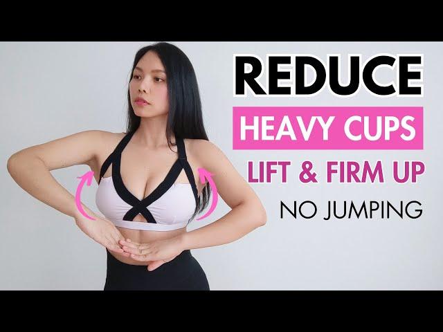 EASY exercises to reduce breast size QUICK, lift sagging, firm up skin. Intense, no jumping