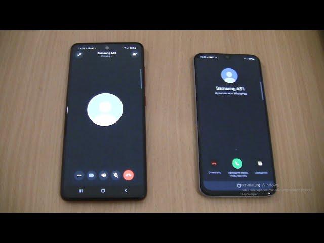 WhatsApp Incoming & Outgoing call at the Same Time Samsung Galaxy A51+A40