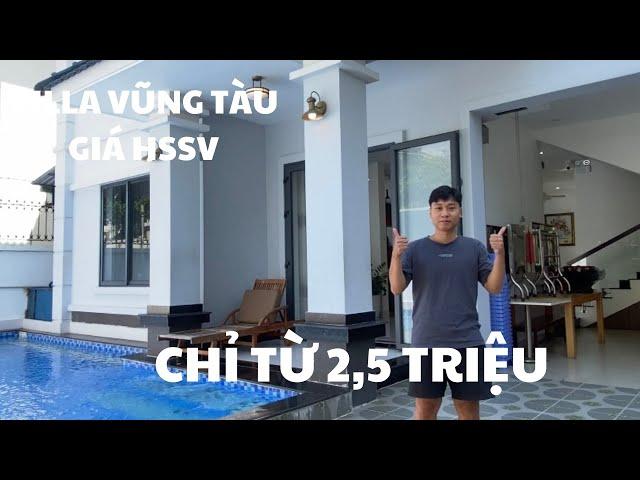 [Cho thuê Villa Vũng Tàu #25] Villa 6 phòng ngủ tại Khu biệt thự Phương Nam Bãi Sau giá HSSV