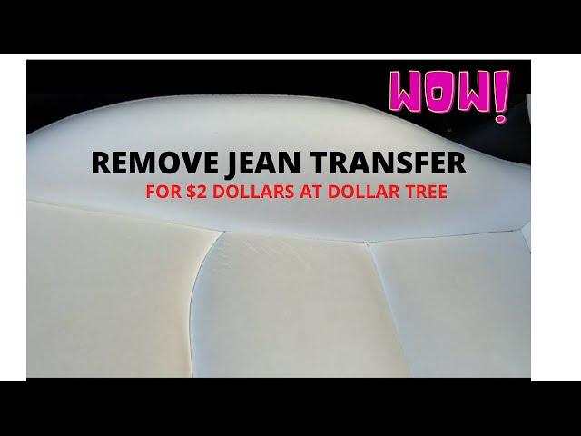 How to clean jean transfer on Tesla white seats for only $2 dollars