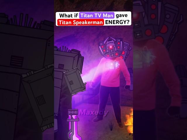 Titan TV Man gives Titan Speakerman CORE ENERGY? #skibiditoilet #bloopers