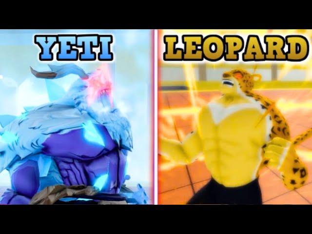 (NOT EVEN CLOSE) Yeti Vs Leopard in Blox Fruits