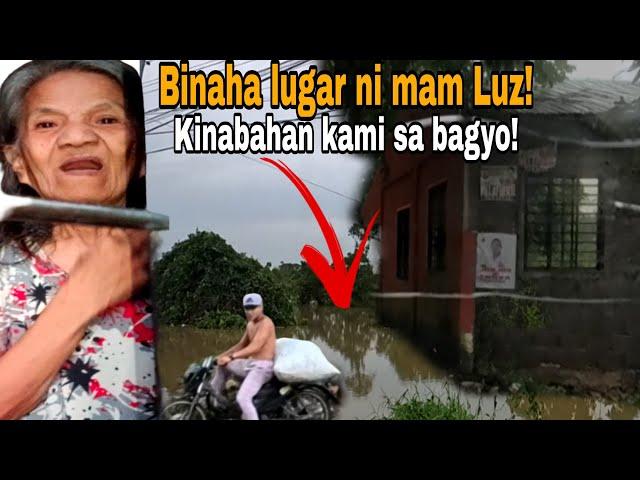 Bubong ni mam Luz tinangay ng malakas na hangin! Mam Luz nabahala!