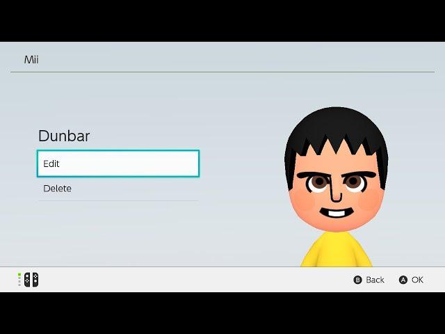 Wii Sports Club CPU: Dunbar Mii (Nintendo Switch)