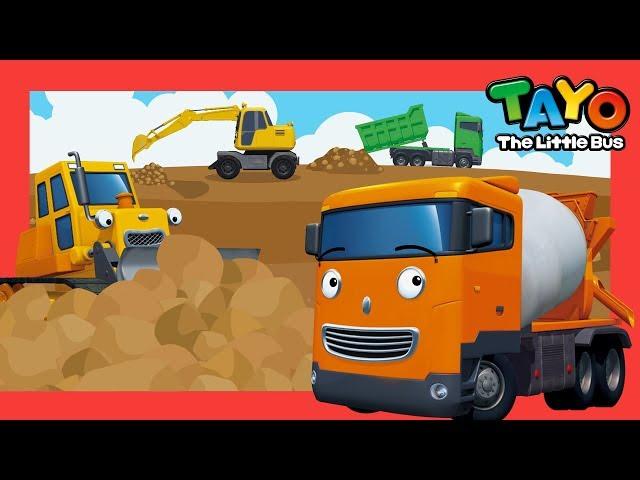 Strong Heavy Vehicles Let's Build a House l Heavy Vehicles Song l Tayo the Little Bus