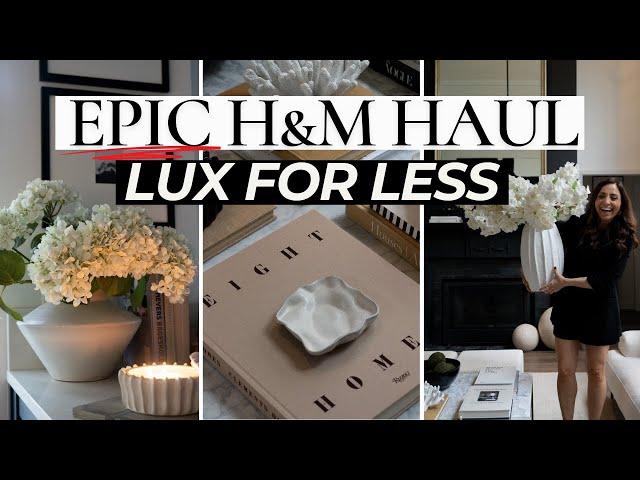 H&M HOME HAUL:: THE BIGGEST EVER!!!  LUX FOR LESS!!