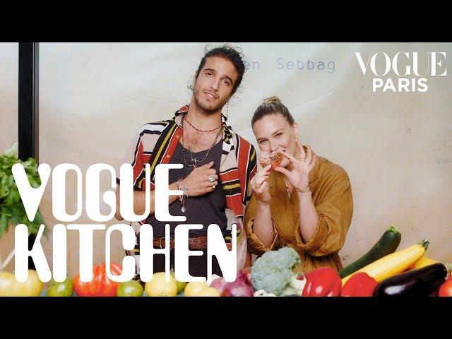 Bar Refaeli learns to cook Julien Sebbag's signature vegan and vegetarian recipes | Vogue Paris