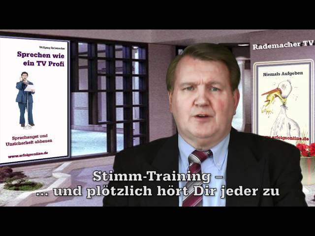 Stimmtraining:  Sprechen wie ein TV-Profi - Sprechangst beseitigen - Aussprache verbessern