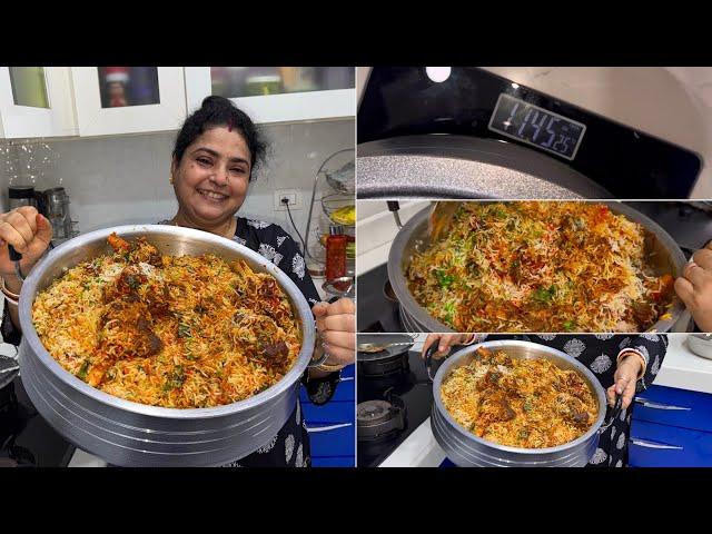 10 KG HYDERABADI MUTTON DUM BIRYANI MAKING FOR MADDYEATS MUKBANG 🫡