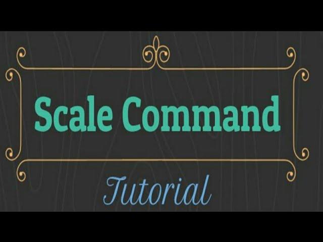 How to scale object without changing dimension annotation  SCALE command tutorial