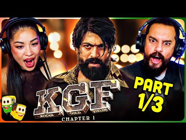 K.G.F: Chapter 1 (Part 1/3) Movie Reaction! | Yash | Srinidhi Shetty | Garuda Ram