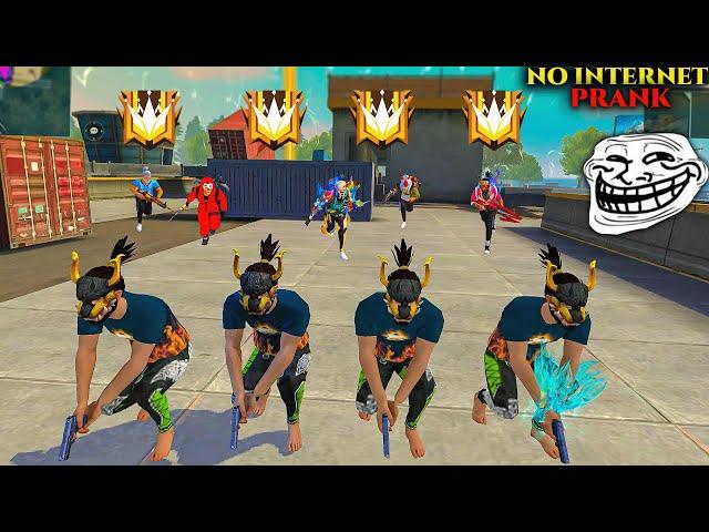 No Internet Prank | FREE FIRE FUNNY GAMEPLAY | NADIYA FF