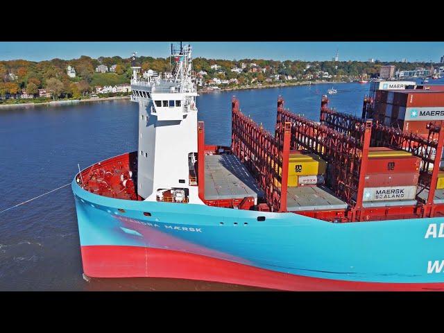 AMAZING 4K SHIPSPOTTING 2024 AT HAMBURG PORT WITH NEW SHIPS ALEXANDRA MAERSK AND MAERSK EL PALOMAR