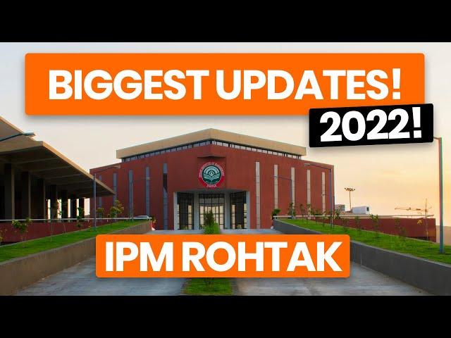 IPMAT Rohtak Update! - Exam & Form Dates Out!