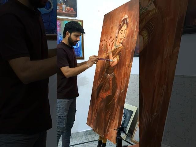 New painting in progress ️️.      #art #artist #acrylicpainting